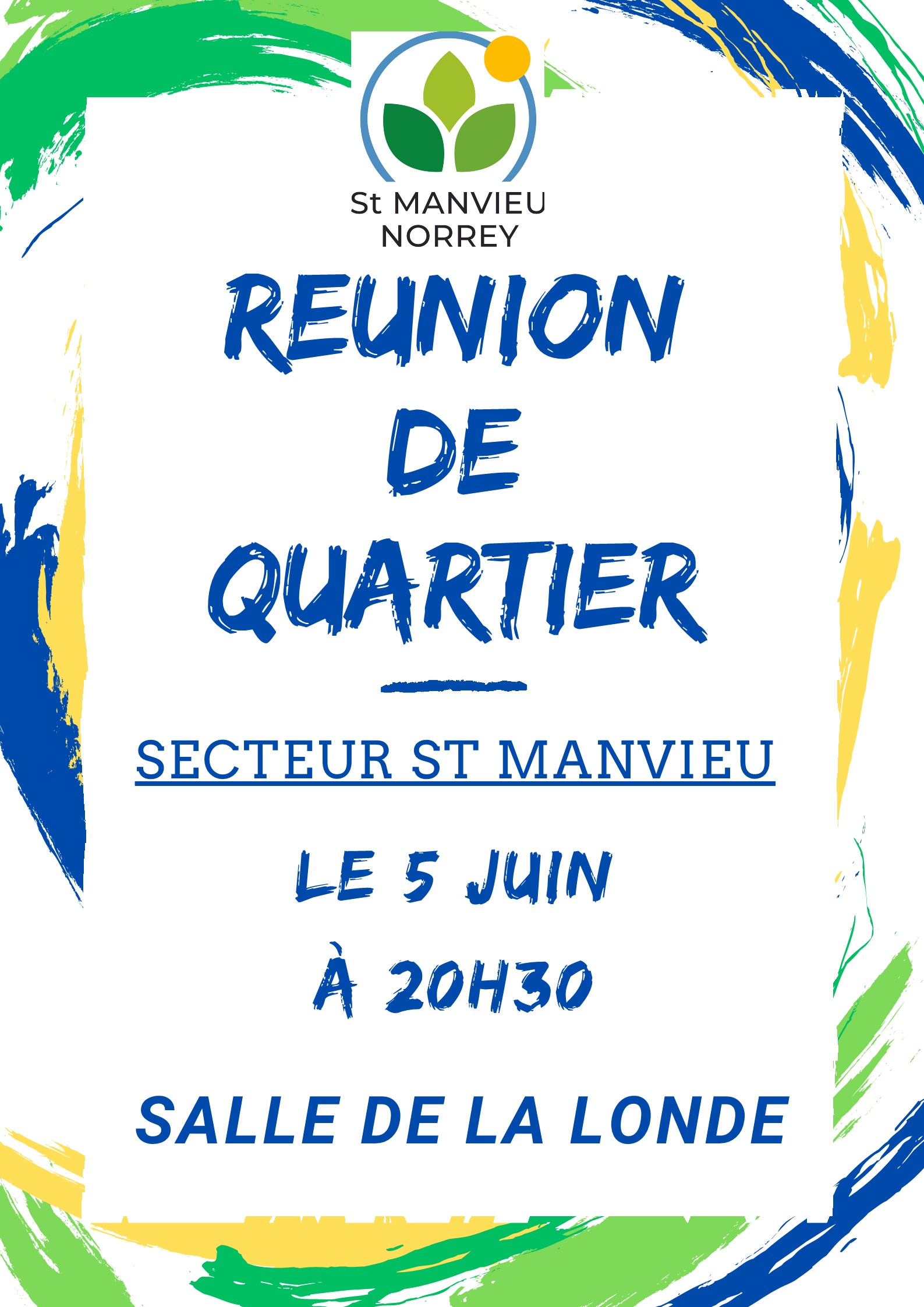 Réunion de quartier – secteur Saint-Manvieu –  5 juin 2024