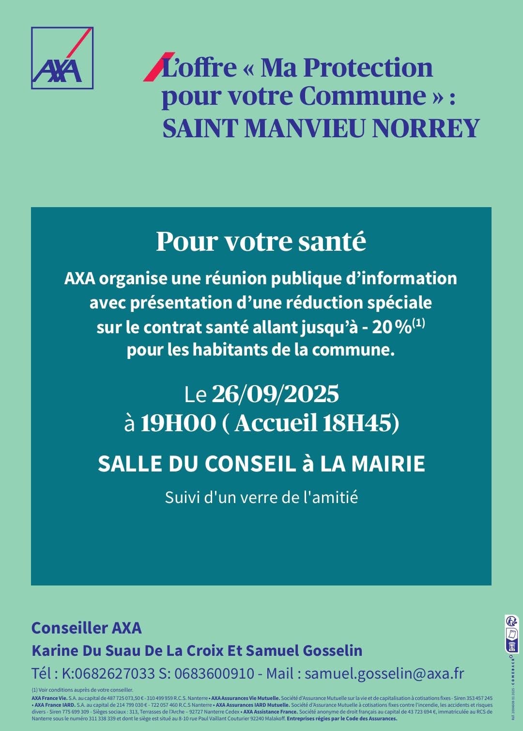 Lire la suite à propos de l’article Réunion d’informations “Ma protection pour votre Commune”