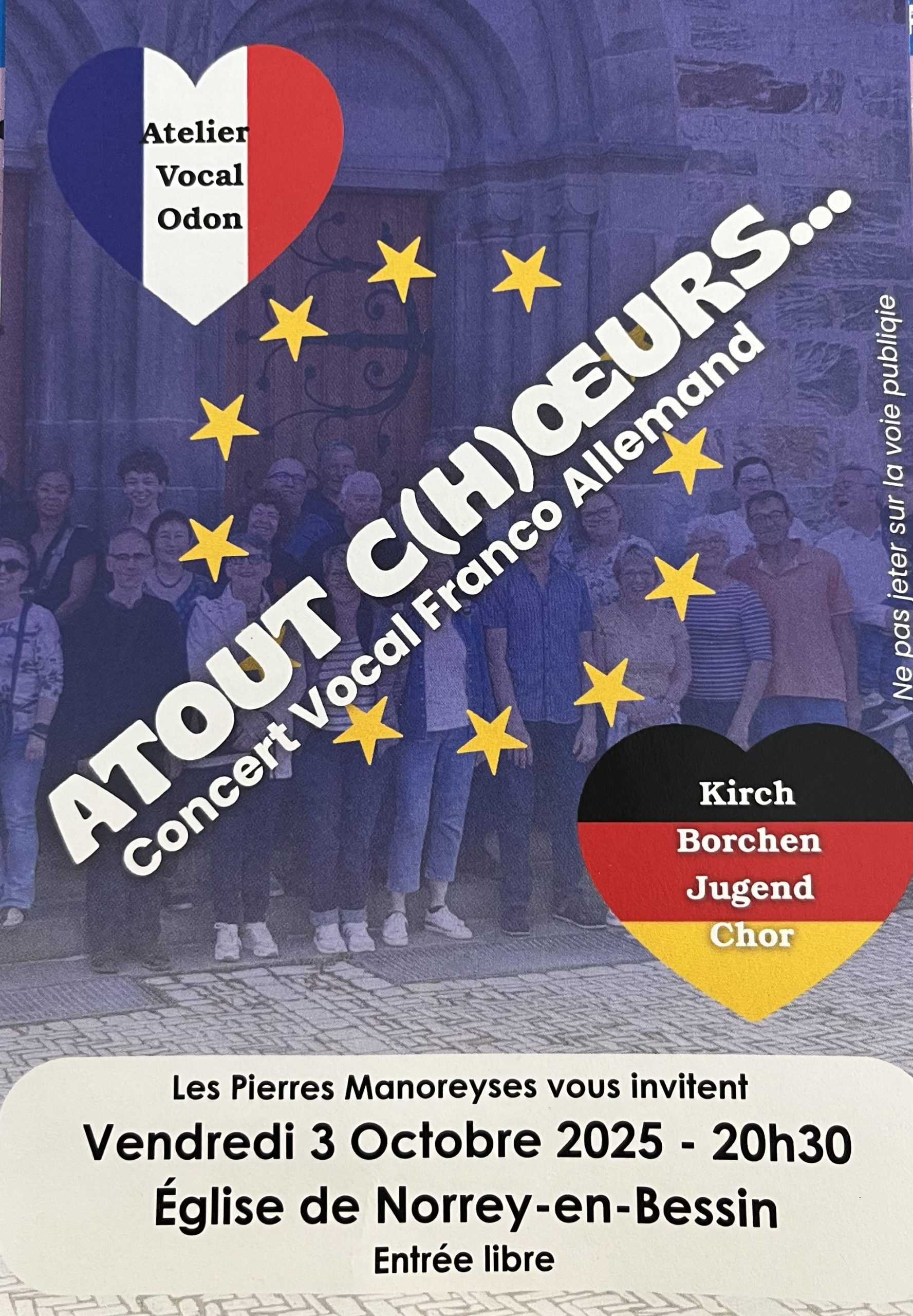 Lire la suite à propos de l’article ATOUT C(H)OEURS – Concert Vocal Franco Allemand