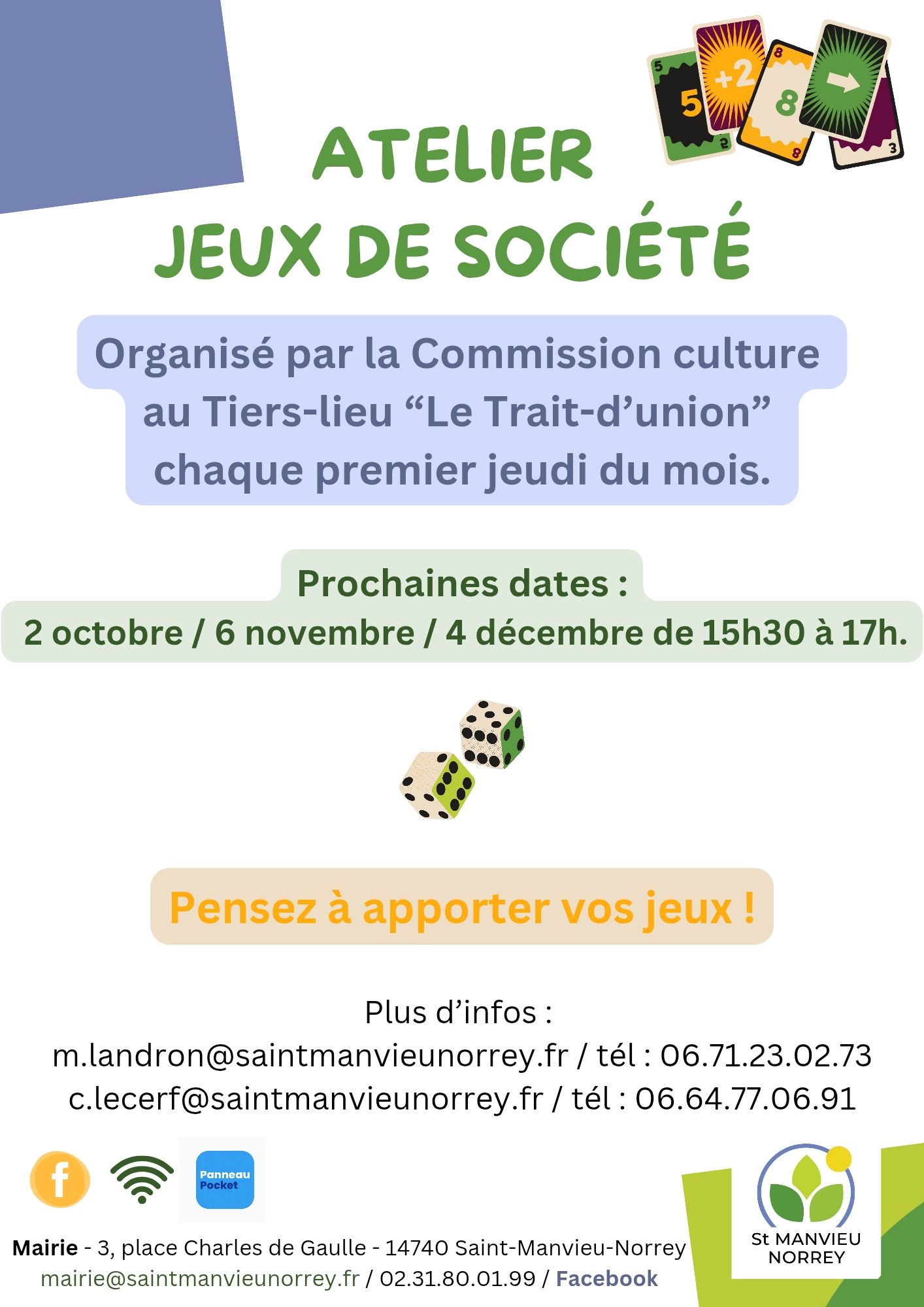 Atelier jeux de société