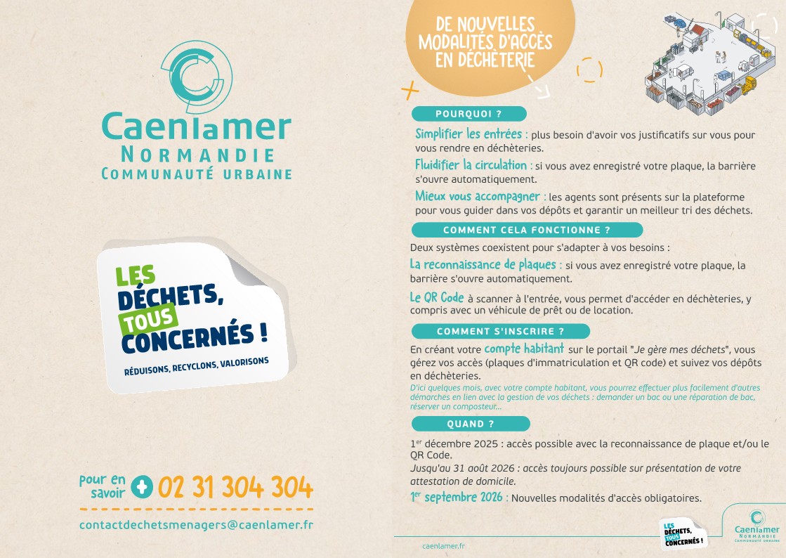 Nouvelles modalités d’accès aux déchèteries