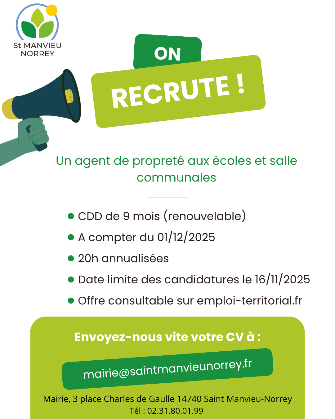 Lire la suite à propos de l’article On recrute !