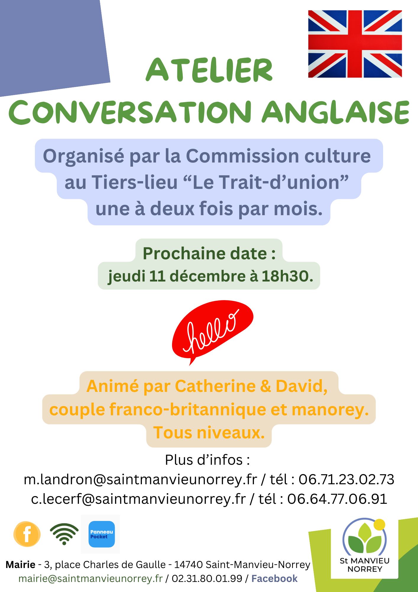 Atelier conversation anglaise