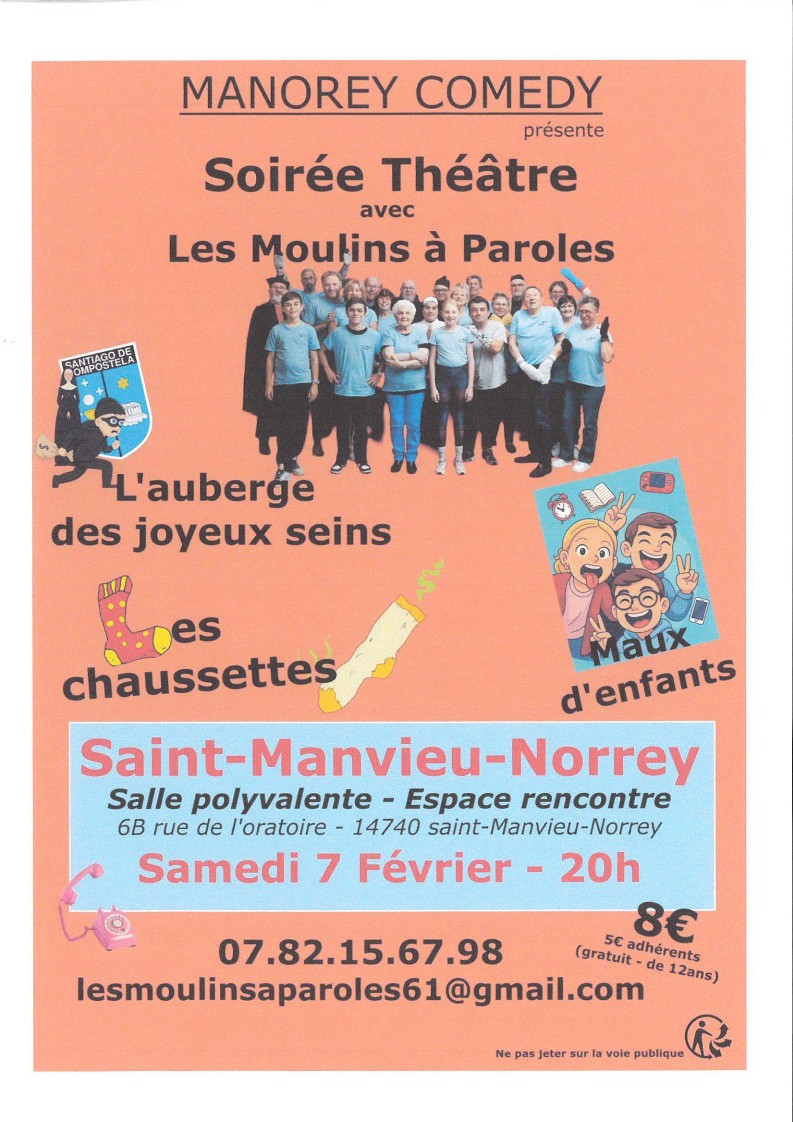 Soirée théâtre le samedi 7 février 2026