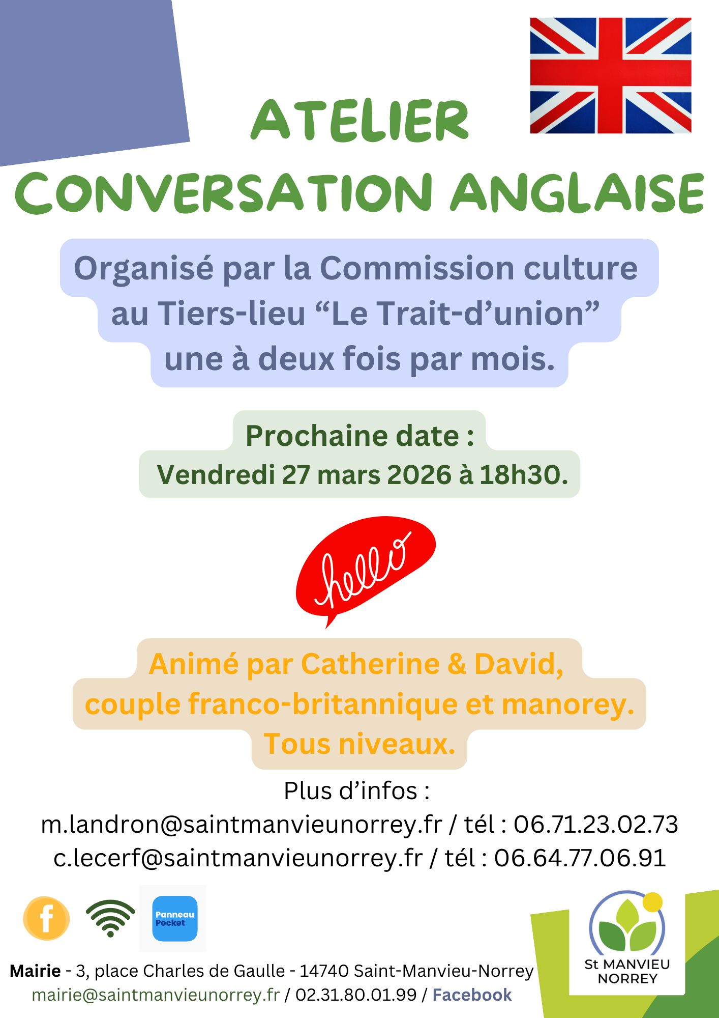 Atelier conversation anglaise