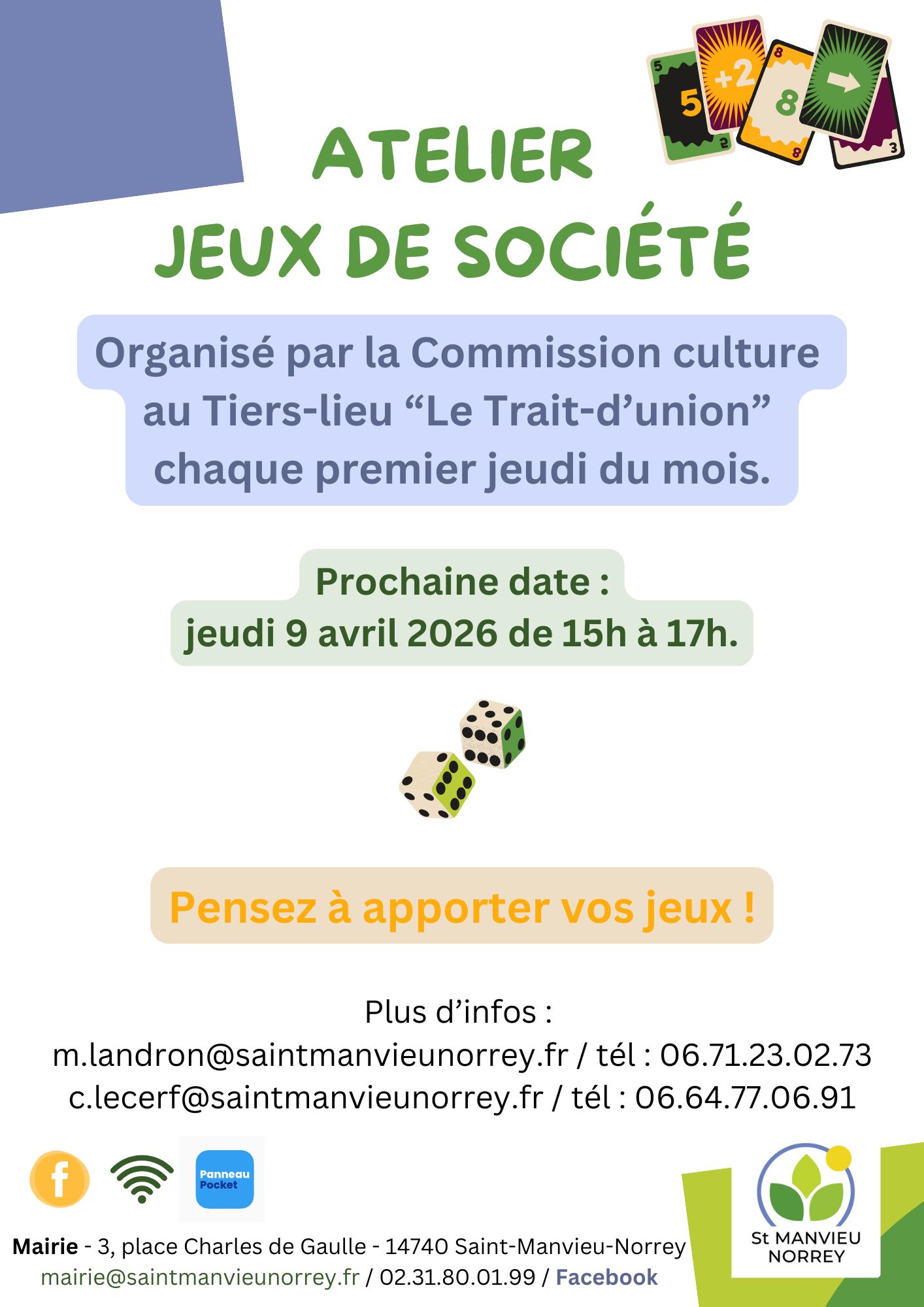 Atelier jeux de société
