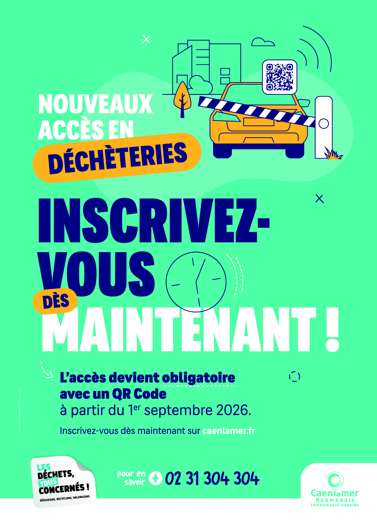 Nouveaux accès en déchèteries
