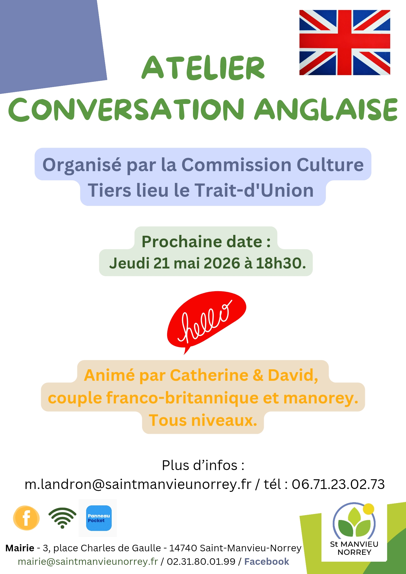 ATELIER CONVERSATION ANGLAISE