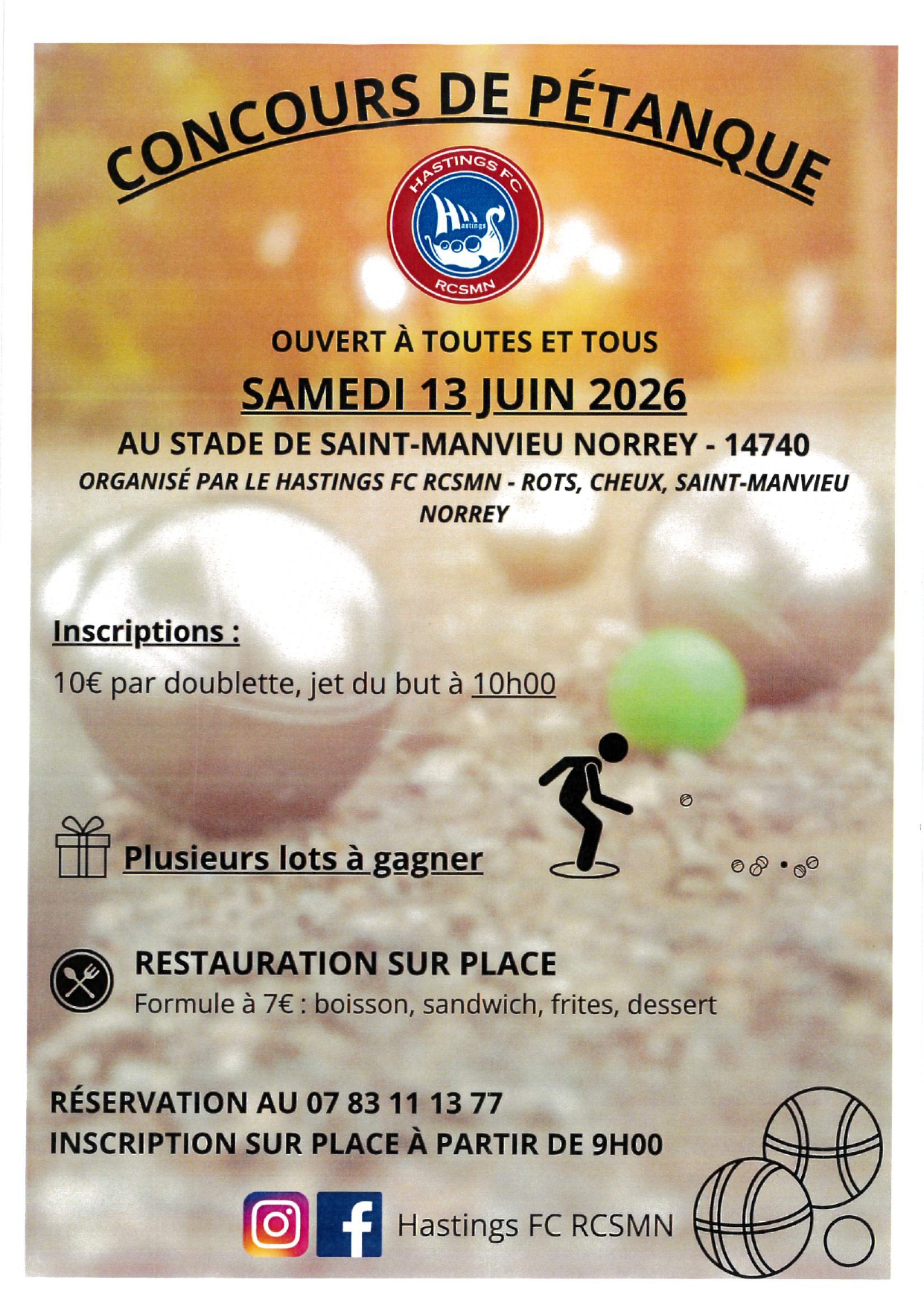 Concours de pétanque