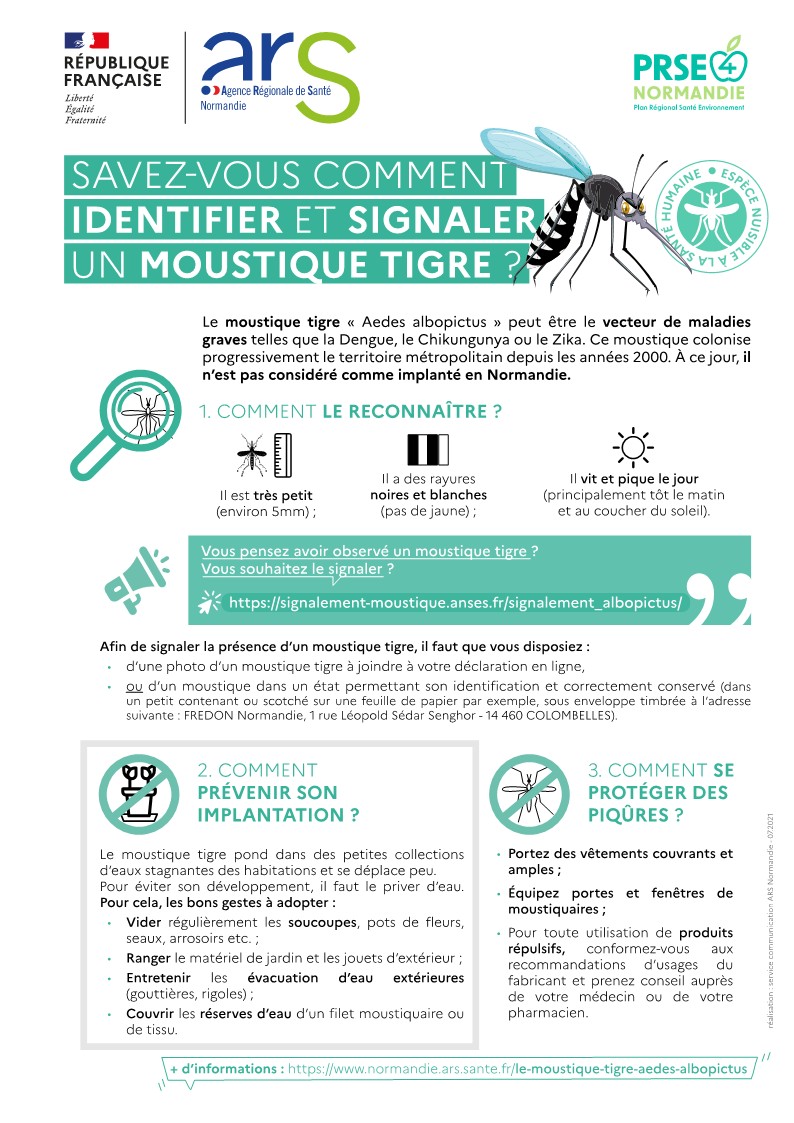 ⚠️ 🦟 Prévention contre les moustiques tigres