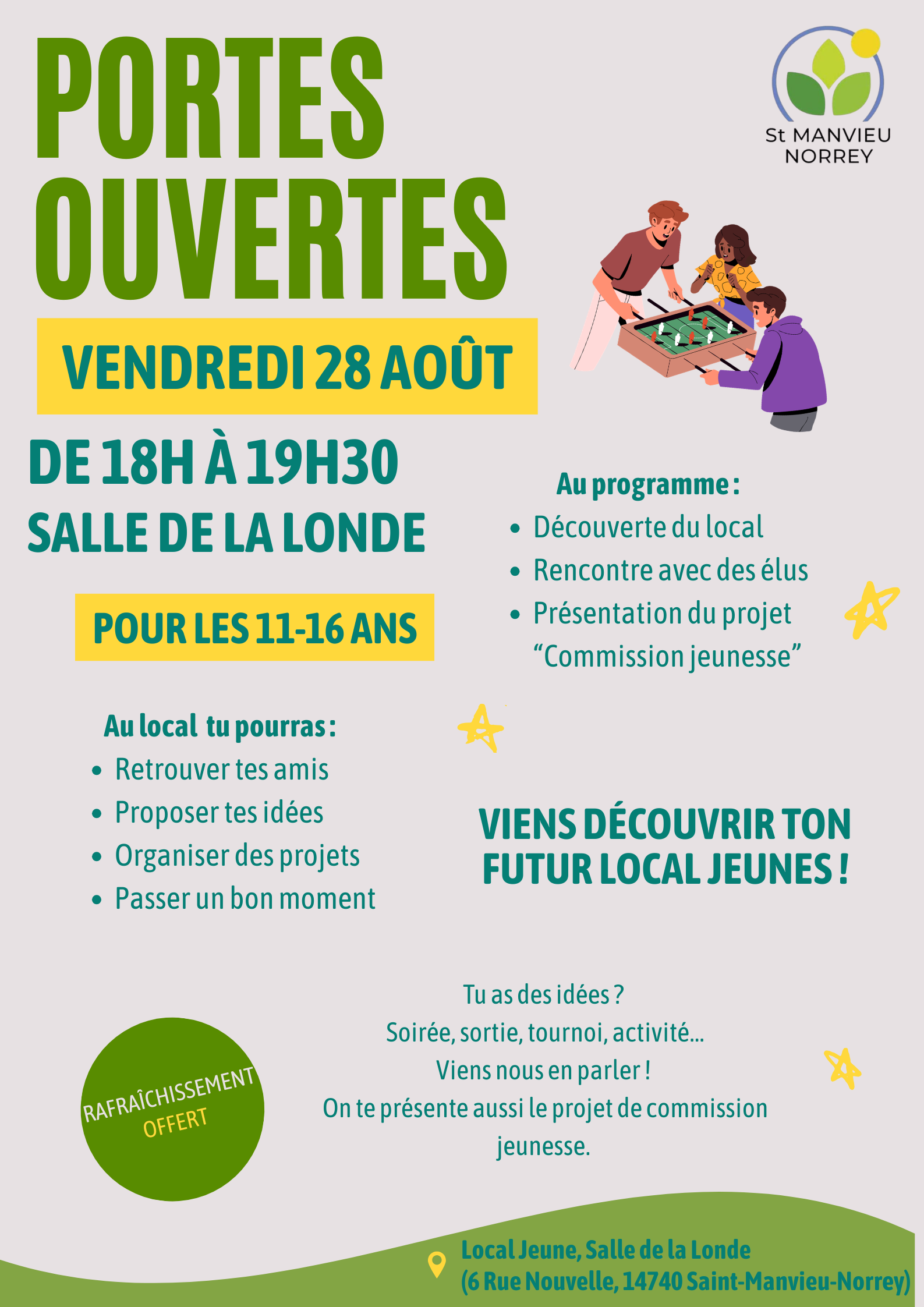 PORTES OUVERTES ESPACE JEUNES