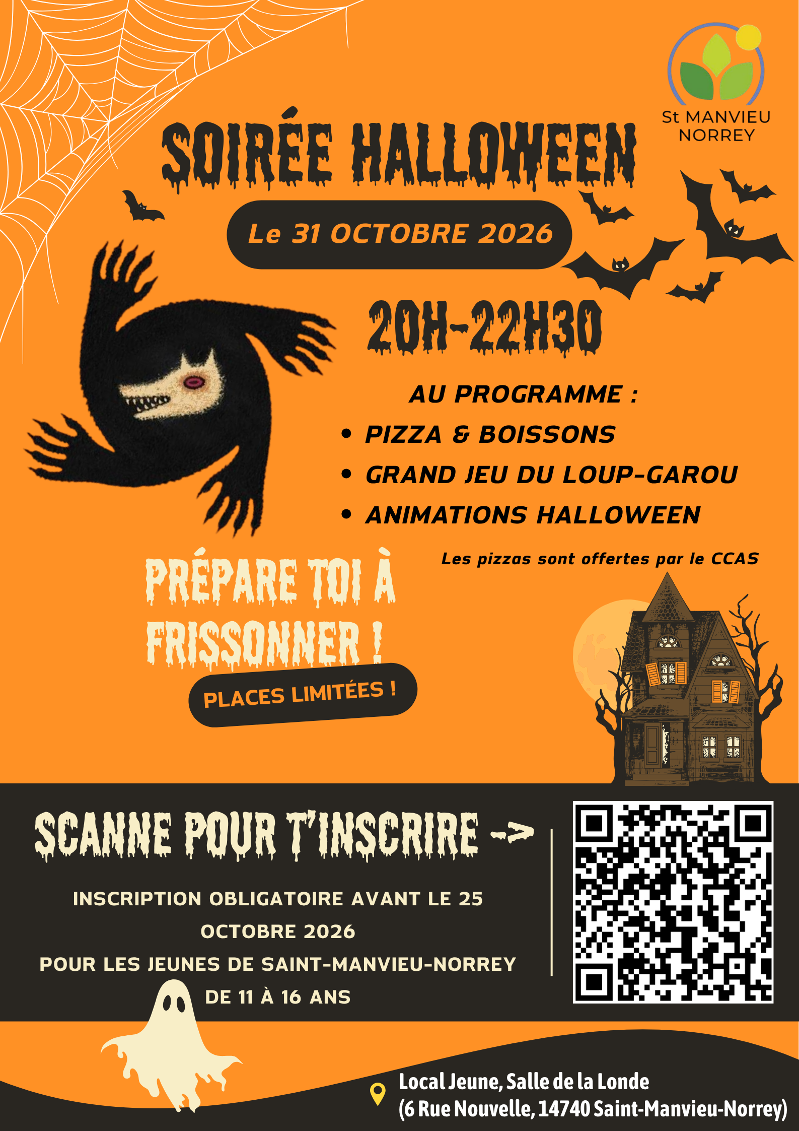SOIREE HALLOWEEN- LOCAL JEUNES
